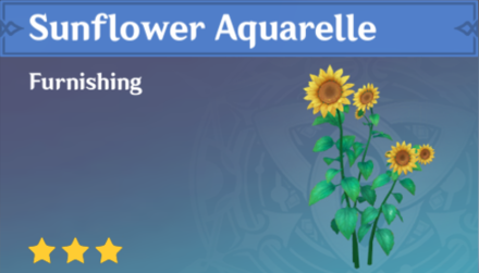Genshin Impact - How to Get Sunflower Aquarelle Furnishing