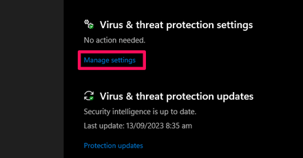 Starfield - Select Manage Settings