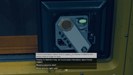 Starfield - Tell Delgado that Mathis Didn