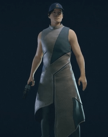 Starfield Cream and Blue Dress ID