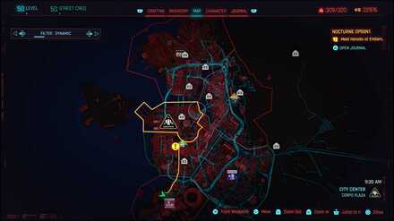Cyberpunk - Night City map