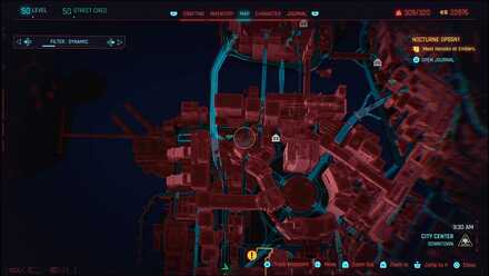 Cyberpunk - City Center map