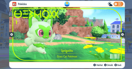 Pokemon Scarlet and Violet SV The Indigo Disk DLC - Paldea Pokedex