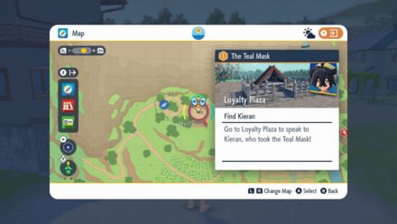 Pokemon Scarlet and Violet - Kieran at Loyalty Plaza