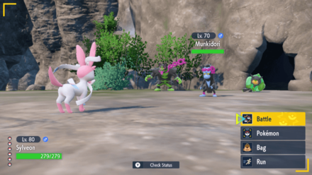 Pokemon Scarlet and Violet - Munkidori Fight