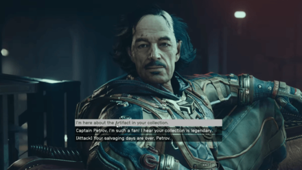 Starfield - Talk to Captain Petrov