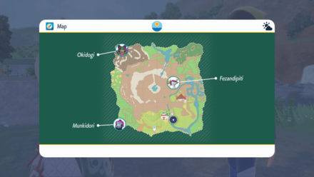 Pokemon Scarlet and Violet - Loyal Three Map Locations