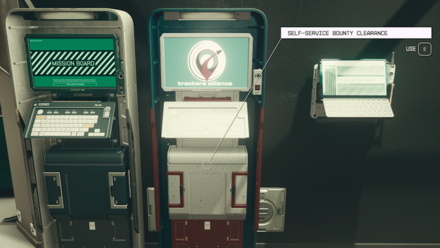 Starfield - Clear your Bounty with a Self-Service Bounty Clearance Computer