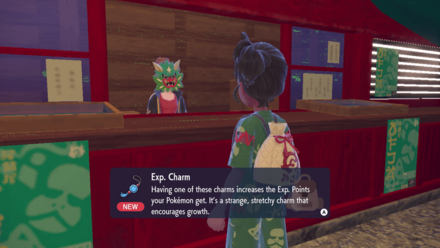 Pokemon Scarlet and Violet The Teal Mask - How to Get Exp. Charm
