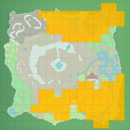 Fomantis Teal Mask Location Map