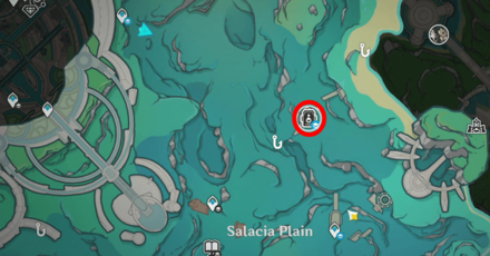 Genshin - Studies in Light and Shadow - Salacia Plain Crab Location