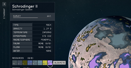 Starfield - Schrodinger II-a Resource Map