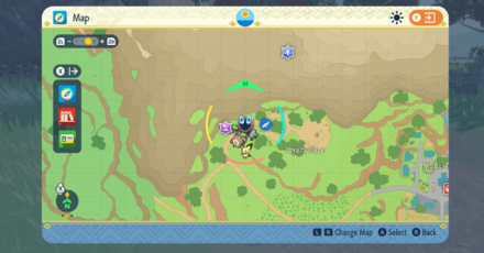 Pokemon Scarlet and Violet - Rotom Apps Map