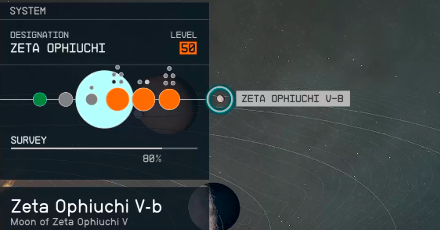 Starfield - Zeta Ophiuchi V-b Planet Location