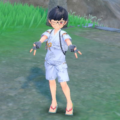 Pokemon SV - Upside-Down Peace Pose Emote