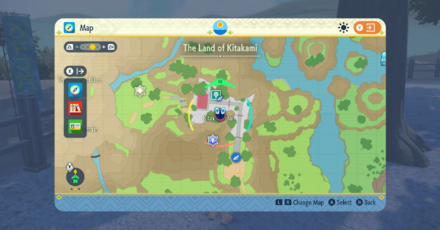 Pokemon Scarlet and Violet - Shhh! Emote Map View