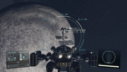 Starfield - Press and Hold the Dock Button