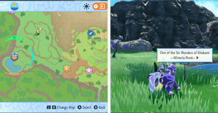 SV Teal Mask - Six Wonders of Kitakami - Wisteria Pond