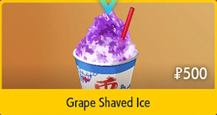Grape Shaved Ice - Pokemon Scarlet and Violet (SV)