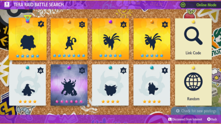 Pokemon Scarlet and Violet - The Teal Mask - Tera Raid Search