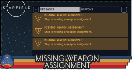 Starfield - Missing Weapon Assignment.mode:show