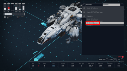 Starfield - Choose Unassigned Weapon