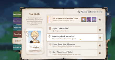 Genshin - Adventurer Handbook Update