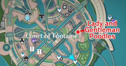 Genshin - Studies in light and Shadow - Fontainian Canine Lady and Gentleman Poodle