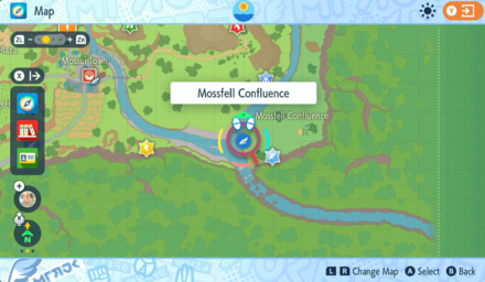 Pokemon SV Teal Mask - Mossfell Confluence Fast Travel