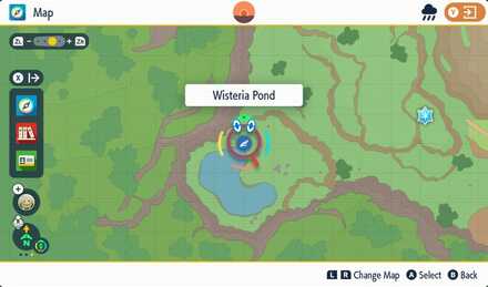 Pokemon SV Teal Mask - Wisteria Pond Fast Travel