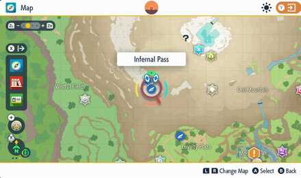 Pokemon SV Teal Mask - Infernal Pass Fast Travel