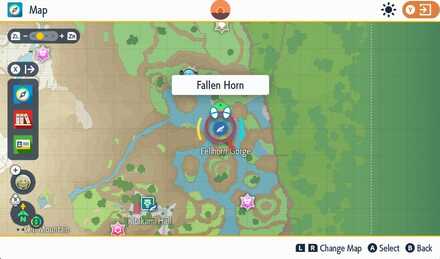 Pokemon SV Teal Mask - Fallen Horn Fast Travel