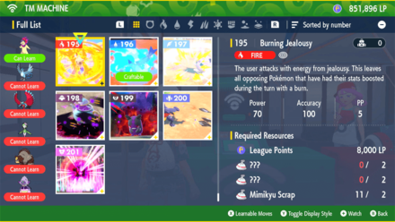 Pokemon Scarlet and Violet The Teal Mask - New TMs