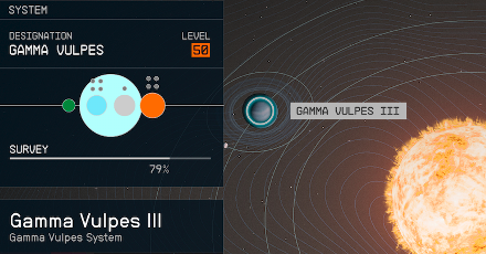 Starfield - Gamma Vulpes III Planet Location