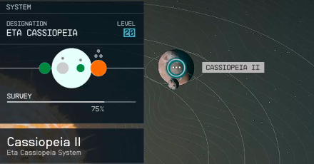 Starfield - Cassiopeia II Planet Location