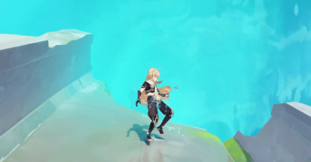 Genshin Impact Allogravity Condensed Water Bodies - Structures That Can Be Explored