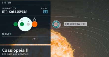Starfield - Cassiopeia III Planet Location