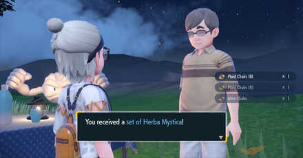 Pokemon SV - Chair Maker Receive Herba Mystica