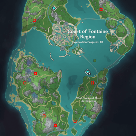 Genshin - Scenic Attraction Large Pneumousia Relay Station Map