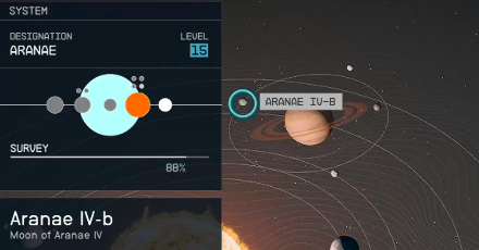 Starfield - Aranae IV-b Planet Location