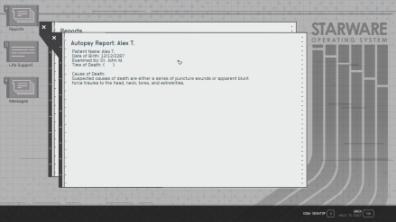Starfield - Colander Autopsy Reports