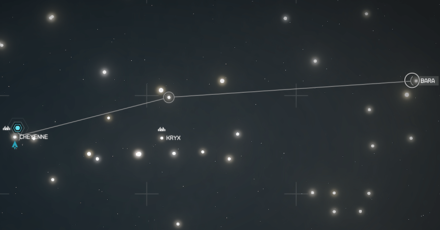 Starfield - Bara Star Map Overview
