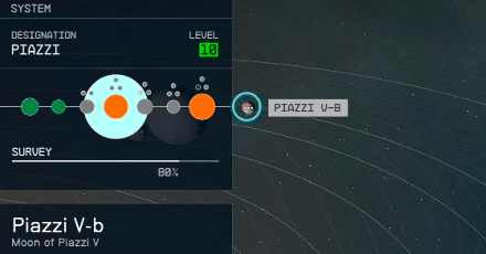 Starfield - Piazzi V-b Planet Location