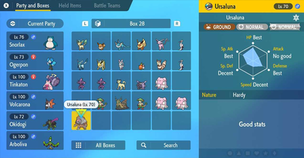 Pokemon SV - Bloodmoon Ursaluna IVs