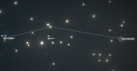 Starfield - Rutherford Star Map Overview