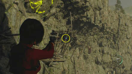 Separate Ways DLC Resident Evil 4 Remake - Cliffside Blue Medallion 4 Location