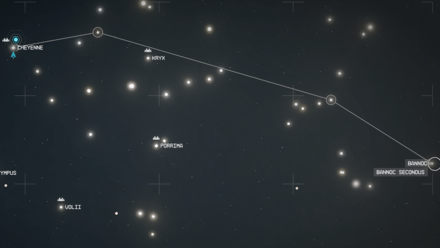 Starfield - Bannoc Secondus Star Map Overview