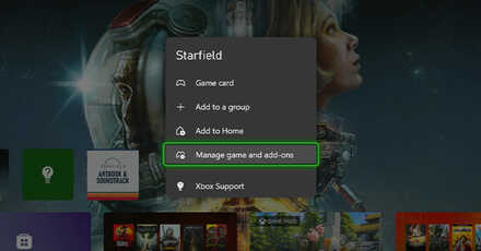 Starfield - Manage Game and add-ons to Delete Save Files