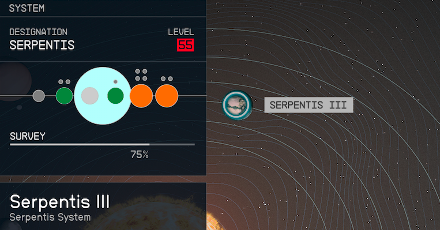 Starfield - Serpentis III Planet Location