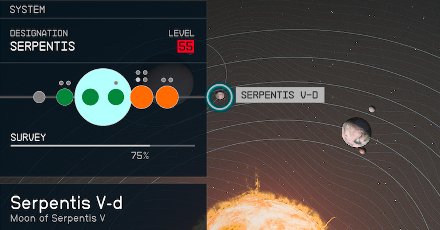 Starfield - Serpentis V-d Planet Location